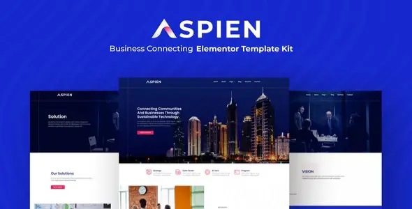 Aspien – Business Connecting Elementor Template Kit